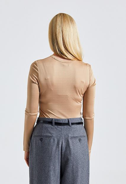 Filippa K Shiny Longsleeve Top Sand